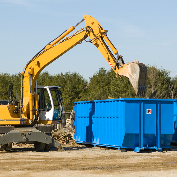 can i choose the location where the residential dumpster will be placed in Rock County